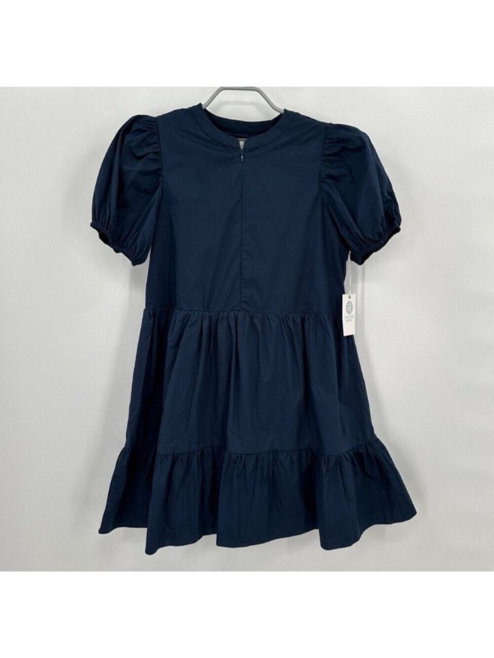 Hyacinth House by Tuckernuck Navy Blue Zipper Mini Ellie Dress sz S NWT Cotton